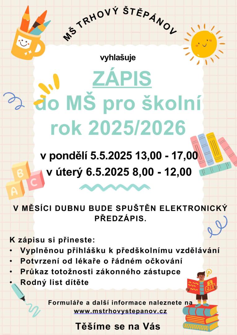 zápis do mateřské školy