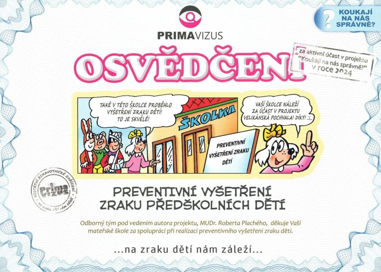 Osvědčení Primavizus