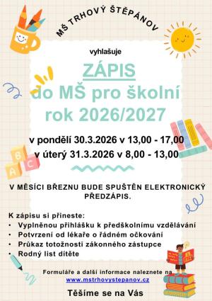 Zápis MŠ